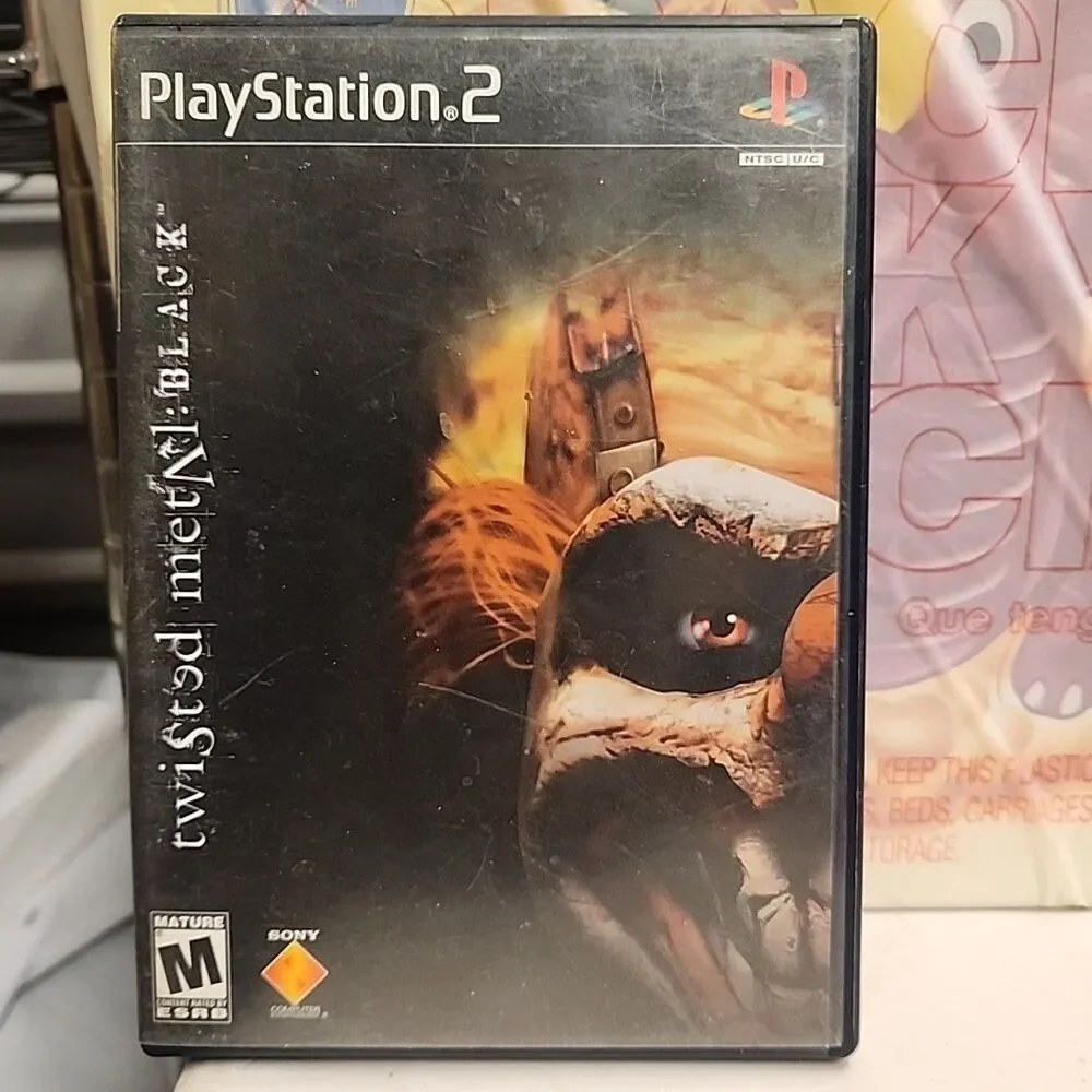 Twisted Metal: Black (Sony PlayStation 2, 2001) CIB Black Label w/ Manual Tested